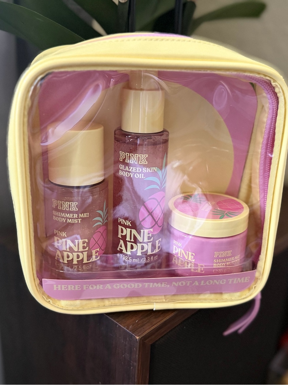 PINK Victoria's Secret Pink Pineapple Mini Body Set